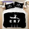 Ronaldo's Triumph Three-piece Set (1 * Duvet Cover + 2 * Pillowcase, Without Core) Duvet Cover and Pillowcase Christmas Birthday Gift
