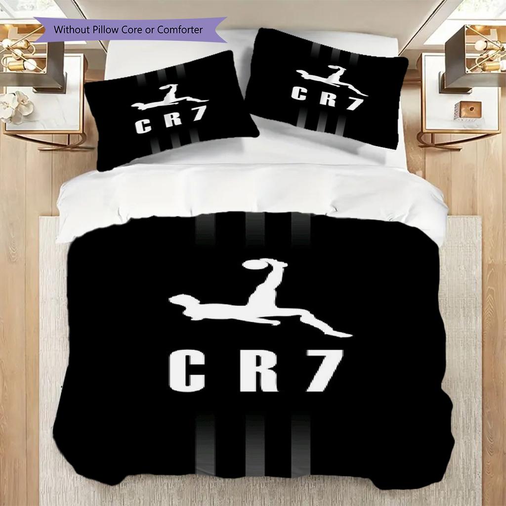 Ronaldo's Triumph Three-piece Set (1 * Duvet Cover + 2 * Pillowcase, Without Core) Duvet Cover and Pillowcase Christmas Birthday Gift