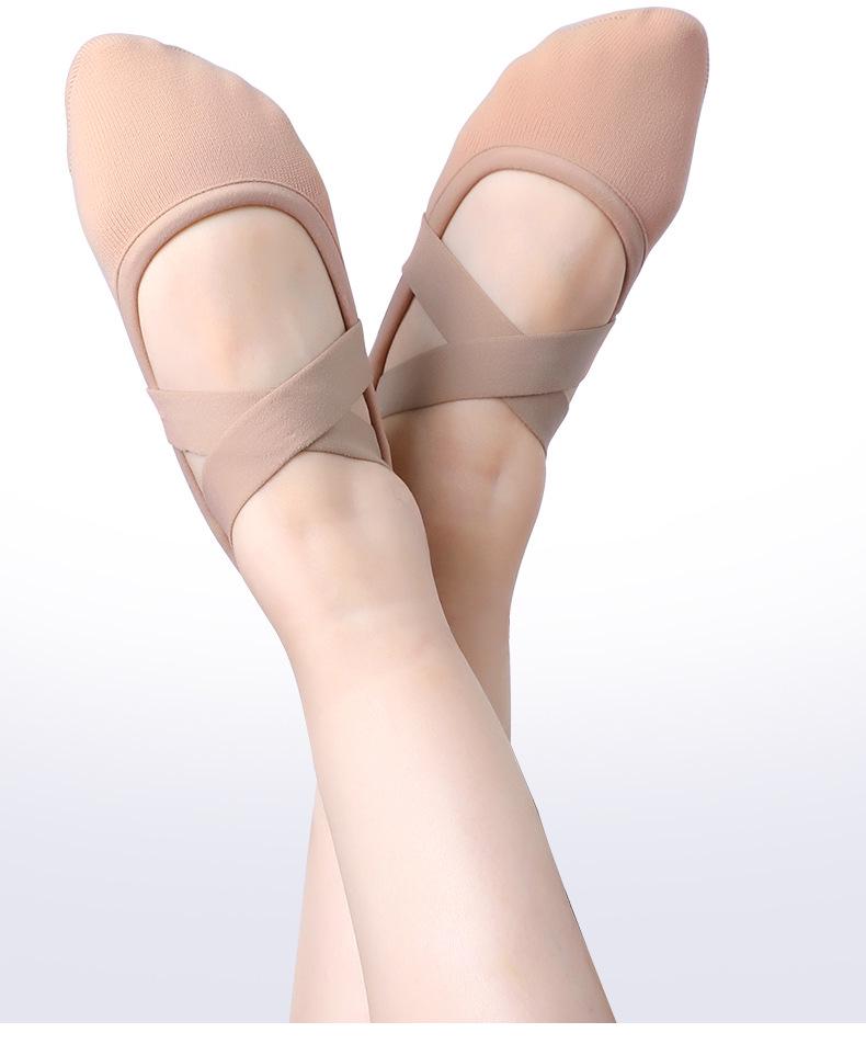 Women's Stretch Fabric Dance & Yoga Shoes: Soft Sole, Flyknit, Cat Paw, Ballet Shaping.