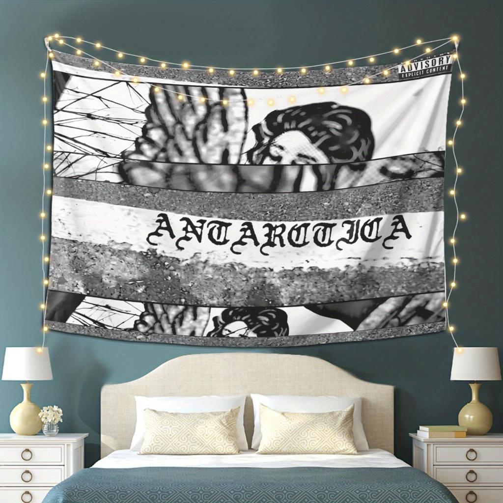 Dark Rap Album Wind Tapestry Background Cloth Bedroom Trendy Cool Atmosphere Decorative Cloth Room Decoration