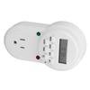 Indoor Mini Mechanical Outlet Timer Electronic Plug Timer Auto Power Off 7 Day Cycle Timer Outlet