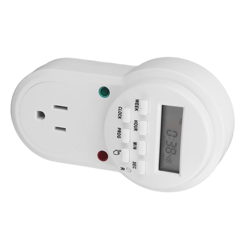 Indoor Mini Mechanical Outlet Timer Electronic Plug Timer Auto Power Off 7 Day Cycle Timer Outlet