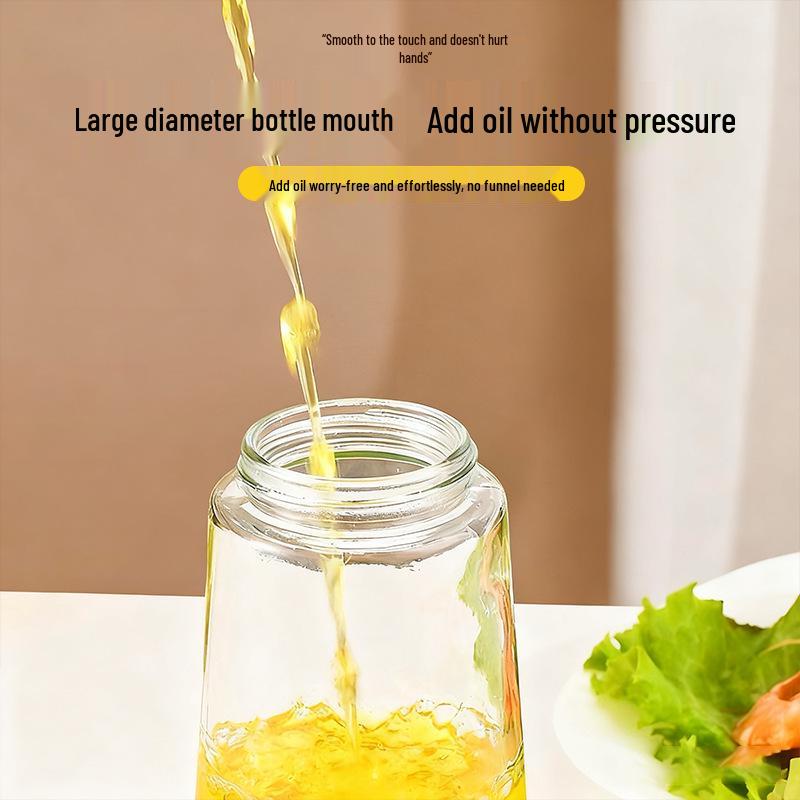 470 ml glasoljeflaska med dubbel användning, sidolock och läckagesäker design för airfryers