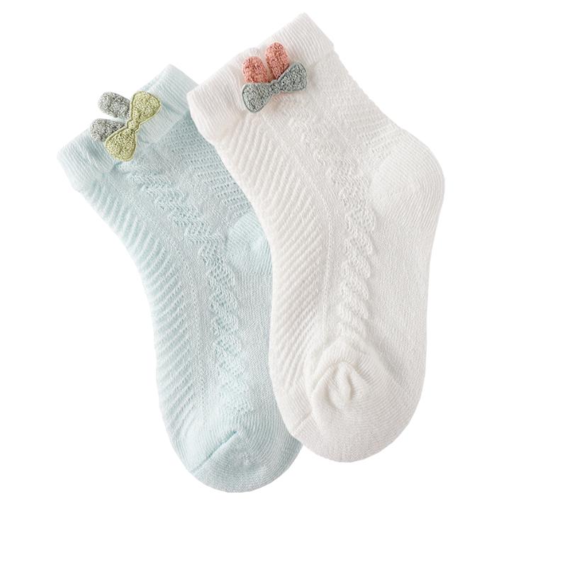 2Pair/lot New Newborn Socks Summer Thin Boys and Girls Baby Socks