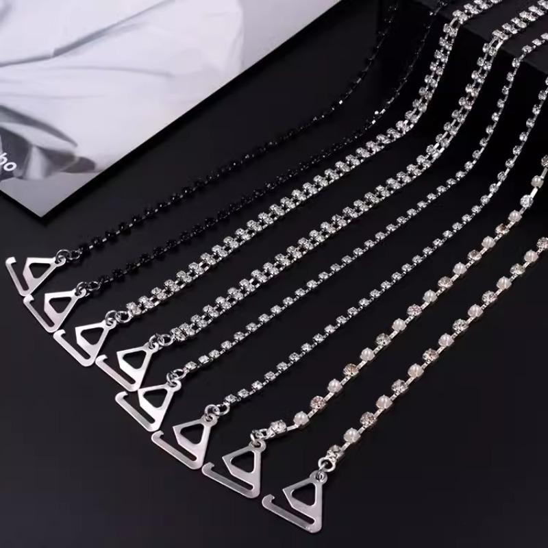 2pcs Adjustable Shoulder Straps Fashion Accessories Crystals Body Jewelry Women Rhinestones Bras Strap Wedding Dress
