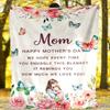 Mother'S Day Floral Blanket Outdoor Blanket Soft Cozy Lightweight Allseason Multiuse Travel Camping Picnic Sofa Office Bed Living Room Gift For Family
