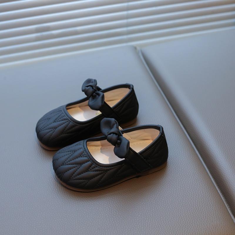 

Toddler Girls Bowknot Mary Jane Flats 21 чёрный