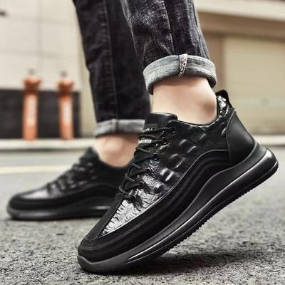 Nowe buty męskieGruboszelesowe Casualowe Modne Buty ze wzorem krokodyla Wygodne buty sportowe