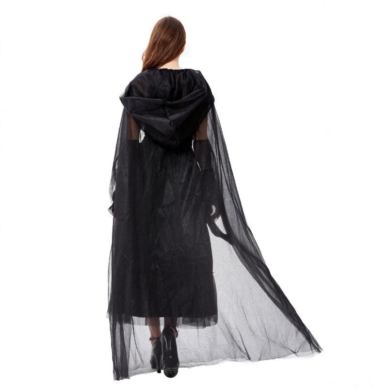 Halloween Costume, Horror Zombie, Evil Devil, Vampire Bride, Ghost Festival, Reaper Cape, Witch Costume