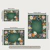 2D Vintage Flower Frame Backdrop Watercolor Blooms & Butterflies Photography Background Cloth