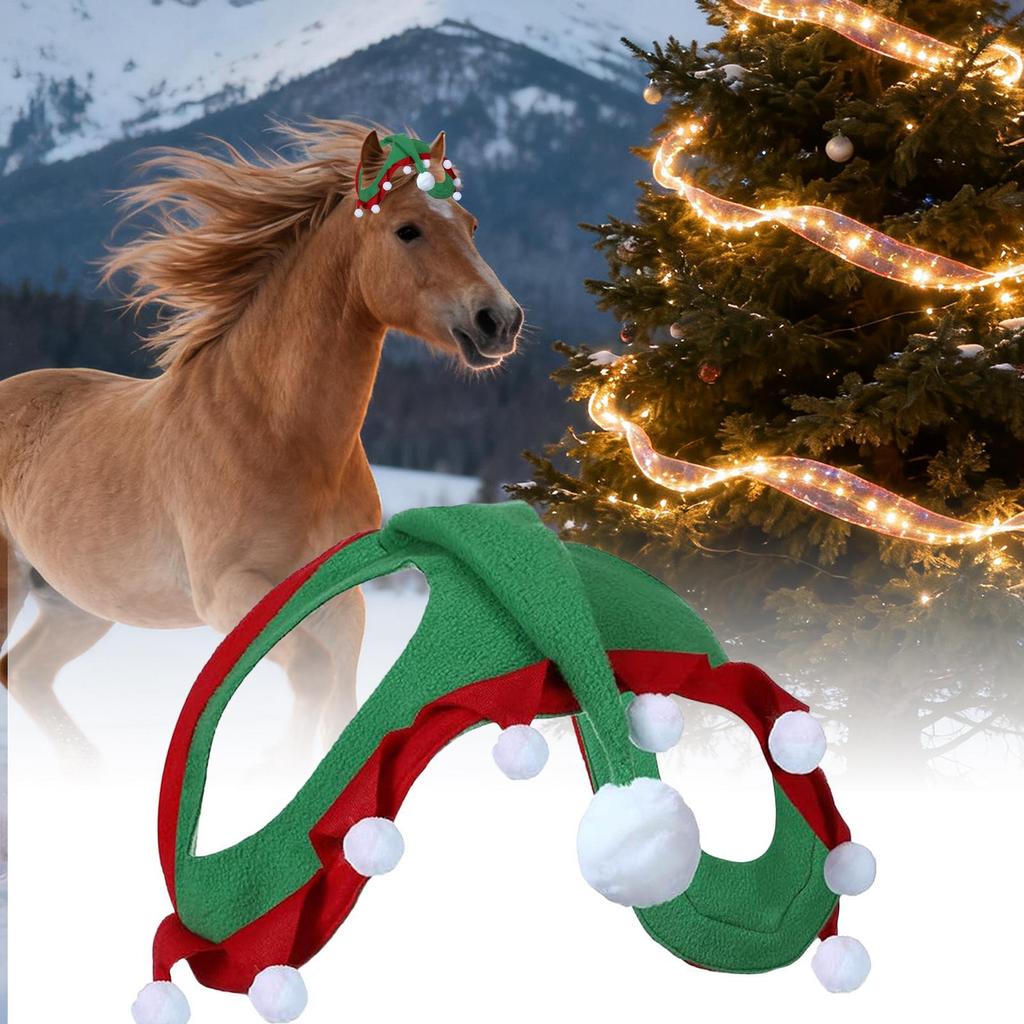 Christmas Horse Hat Animal Christmas Costume Horse Caps Cute Party Supplies Little E lf Xmas Horse Hat Christmas Costume Decor