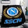 1 ud. S.S.C. Manta de Franela con Estampado de Nápoles, Alta Calidad para Todas las Estaciones, Decoración del Hogar, Calidez y Confort, Perfecta para Regalos de Navidad