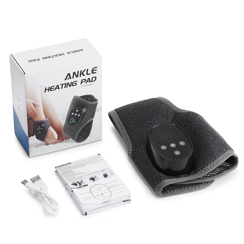 Ankle & Foot Electric Vibration Massager with Heating & Hot Compress for Home Therapy