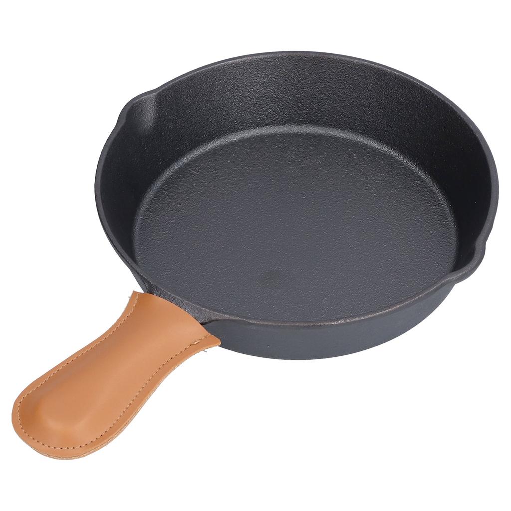 Cast Iron Skillets Healthy Easily Clean Wear Resistant Drop Proof Cast Iron Pan with Handle Cover Fo