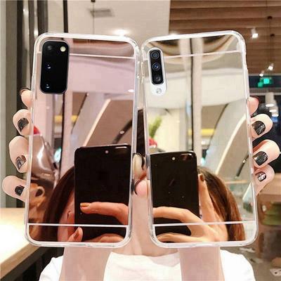 Miroir de Maquillage Étui en Silicone Bling Pour Realme 9 Pro OPPO A96 A54 A74 A94 A79 5G A76 A53 A16 A38 A57 A77 A60 Coque