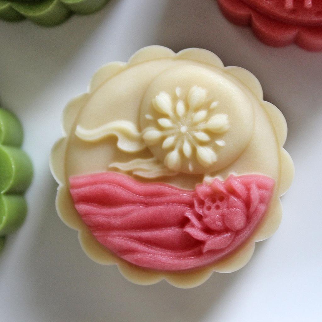 Creative Kitchen Mooncake Molding Set Delicate Patterned Delight Treat Crafting Molds Manual Mooncakes Press Embosser