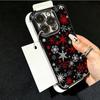 Snow Snowflake Winter Cold Plating Phone Case For Xiaomi Poco X5 X6 X7 X8 Pro Max F8 Ultra F7 M8 M7 M5S Redmi 15C 15 14C 13C 13