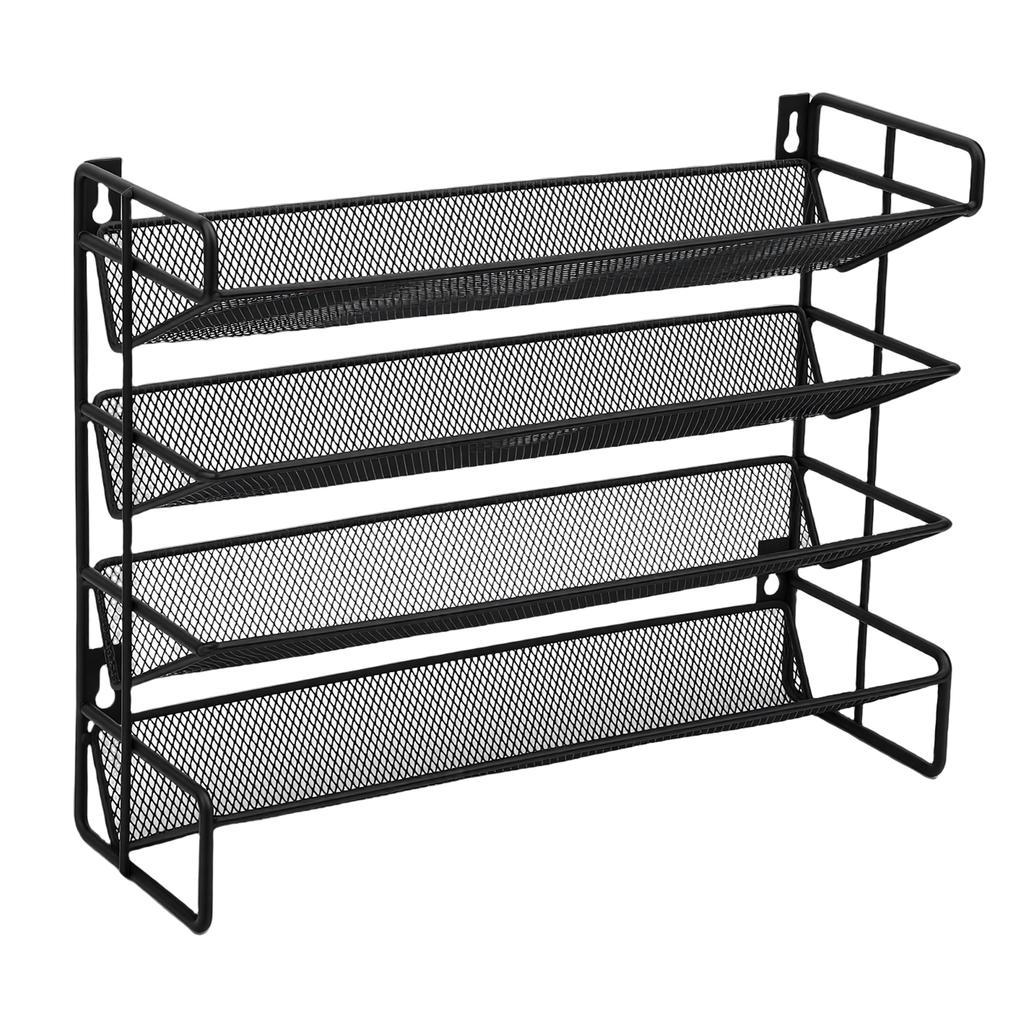 Seasoning Rack   4 Tier Vertical Countertop Seasoning Rack   for Kitchen Cabinet Pantry Cupboard