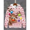 Men's Hooded Hoodies 3D Prints Funny ChristmasTheme Sweatshirt Drawstring Sportwear Long Sleeved Tops Casual Men's Clothing