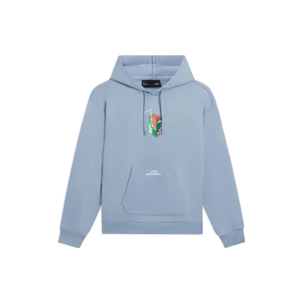 Li-Ning X Phil Hackett Embroidered Logo Sweatshirt Unisex Tops Soft-Grey Blue AWDS909-2