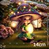 2D Mushroom Hat Fairy Garden Stake Outdoor Decor for Garden Balcony Lawn, Dreamy Night Light for Room Patio, Birthday & Housewarming Party Decor