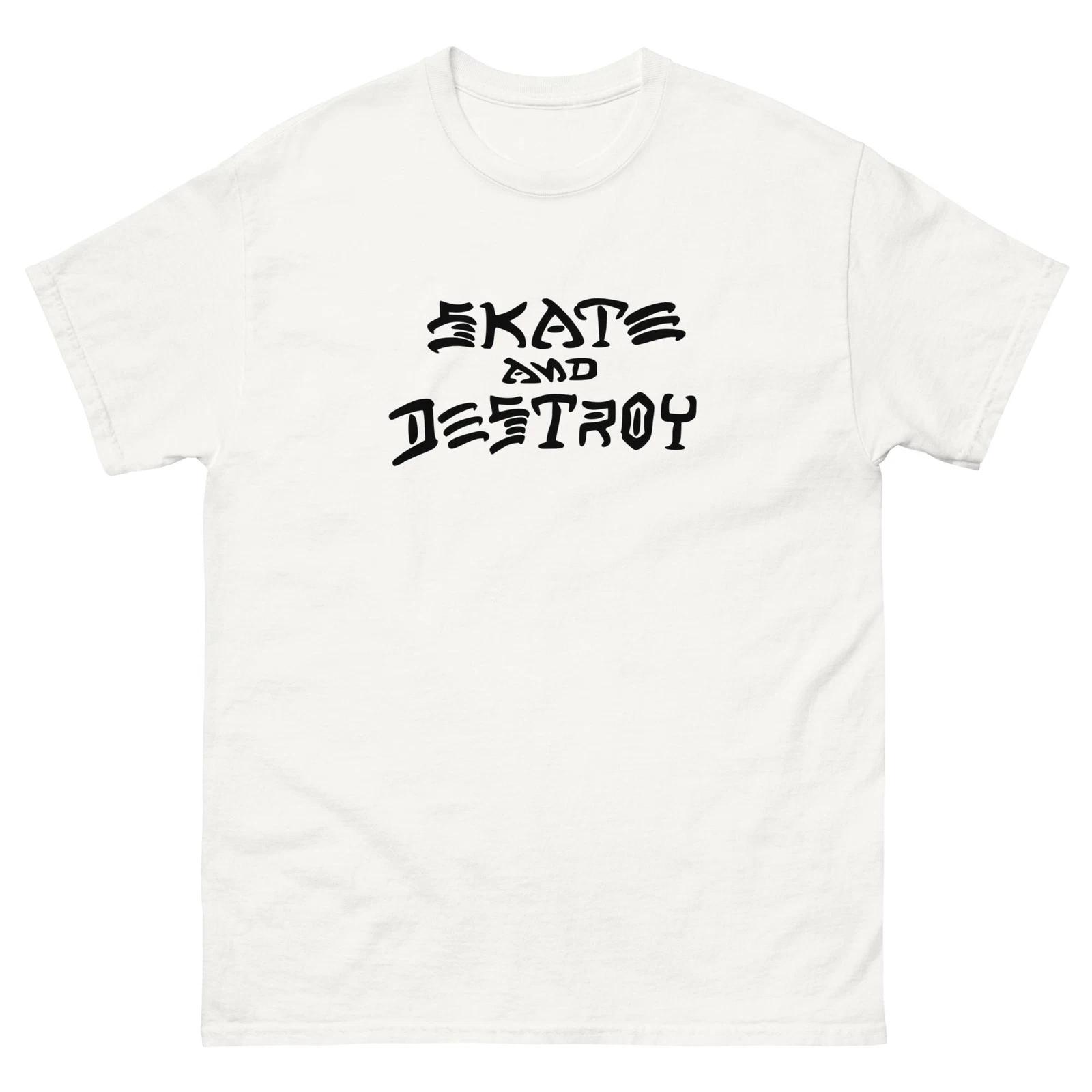 Skate and Destroy Trasher t shirt Skateboarding tee 4XL