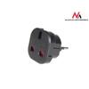 Travel Adapter - Maclean - Mce72 - UK To EU Sockets - 10/16a - 240v - Black