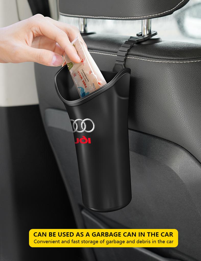 1/2Pcs Car Storage Box Umbrella Garbage Organizer Bucket for Audi S4 S3 S5 S6 S7 S8 RS3 RS4 RS5 RS6 A6L A4L A3 A4 A7 A5 Q3 Q5L Q7 Q2L TT