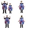 Game Character Lung Cosplay Costume With Digital Print For Halloween And Stage Performances