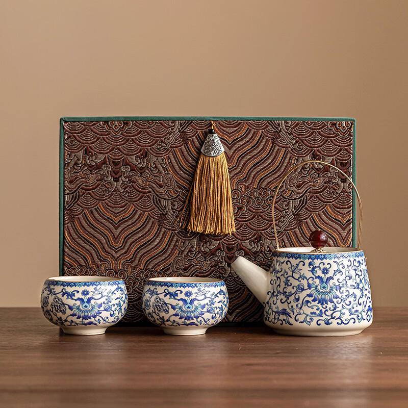 De ou Starlight Ru Kiln Tea Set