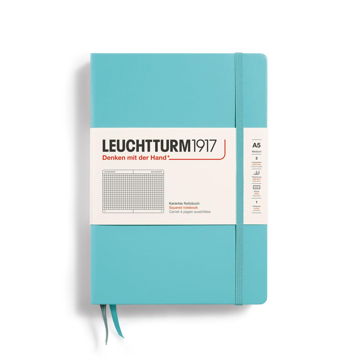 

Leuchtturm Блокнот A5 Сетка Аквамарин 363393 Официальный Импорт