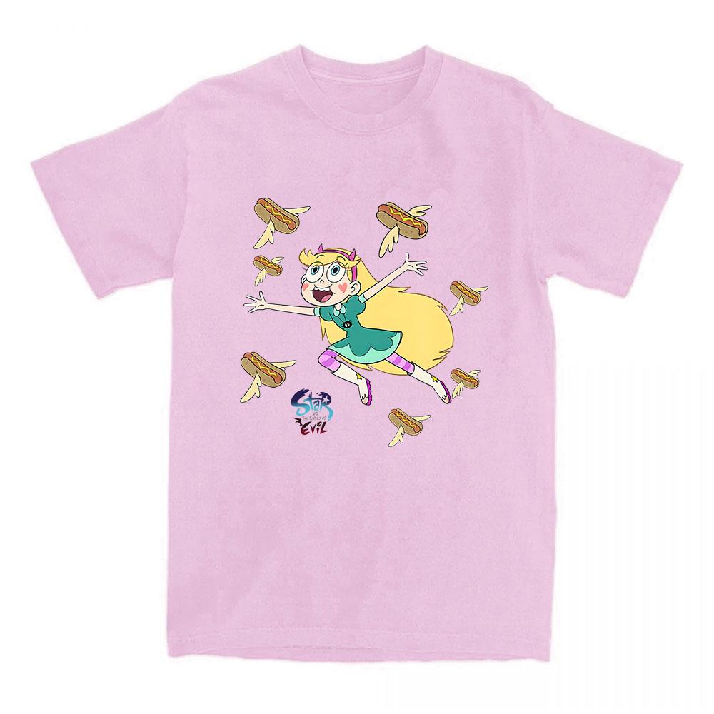 Star Vs. The Forces of Evil T-shirt Funny Cartoon Anime Graphic Tshirts Cotton Short Sleeve Female T Shirt Unisex Streetwear Tee