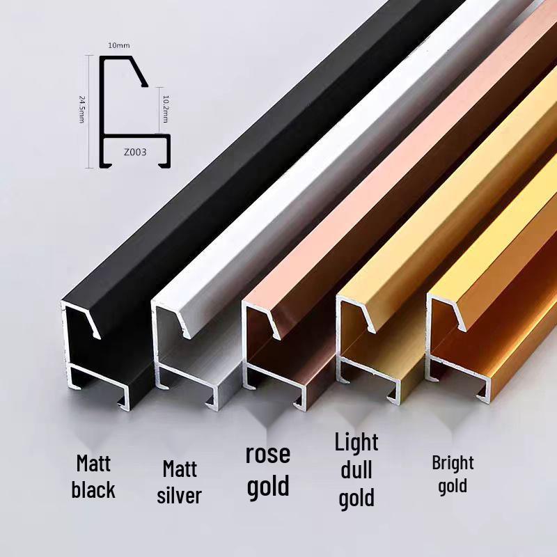 Aluminum Alloy Photo Frame Profile for Posters and Mirrors Brushed rose gold