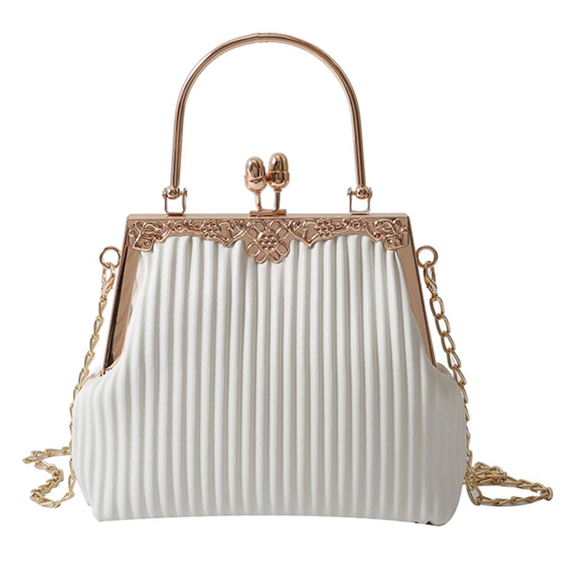 Evening Shoulder Bag Bag Clutch Shiny  Bucket Bag for Party Wedding Date Night Chain Shoulder Bag