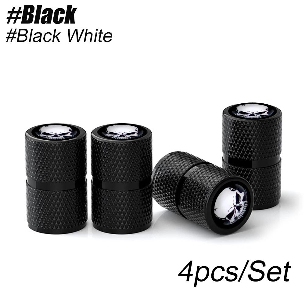 4Pcs/Set Aluminum Wheel Tire Valve Stem Cover, GFAS3 Suitable for Cars, Trucks, Bikes, Motorcycles, Bicycles Decoration Accessories