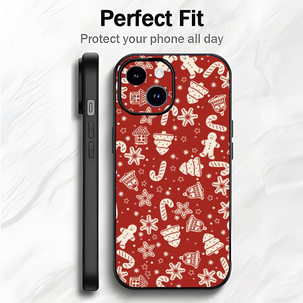 Christmas Festive Holiday Art Phone Case Phone Case Soft Packaging Lightweight For iPhone17 16 15 14 13ProMax