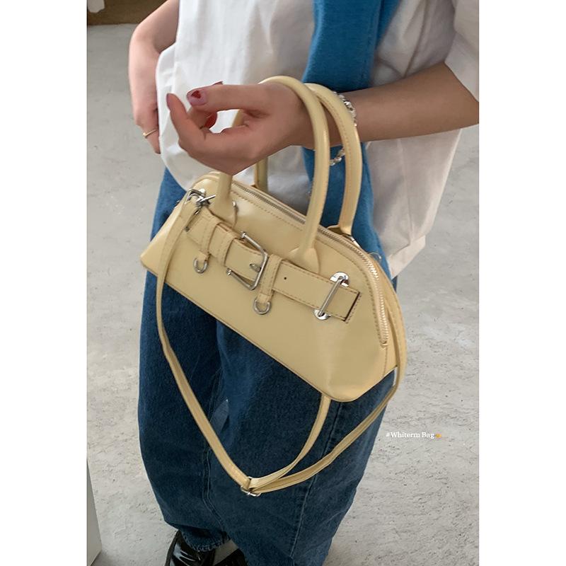 Korean version of spring fashion bag crossbody bag women's 2025 new simple hand-held shell bag versatile shoulder bag