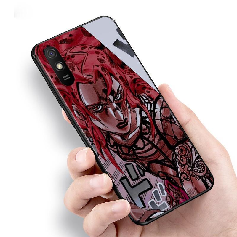 Anime JoJo Diavolo dla Xiaomi Redmi 9C 9T 9I 9AT 9A 9 8A 8 7A 7 6A 6 5 A 4X Prime Pro Plus czarny miękki futerał na telefon