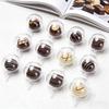 100 Supporti Trasparenti per Scatole di Cioccolatini, Supporti Rotondi in Plastica per Bouquet di Palline di Cioccolato, Supporti per Confezionamento Fiori, Adatti per Feste di Compleanno