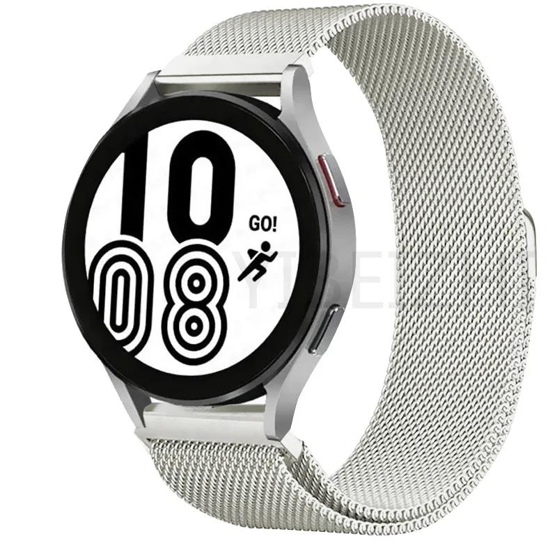 Mailänder Armband für Samsung Galaxy Watch 7 6 5 4 44mm 40mm Magnetisches Metallarmband 22mm 20mm Armband Galaxy Watch 4/6 Classic