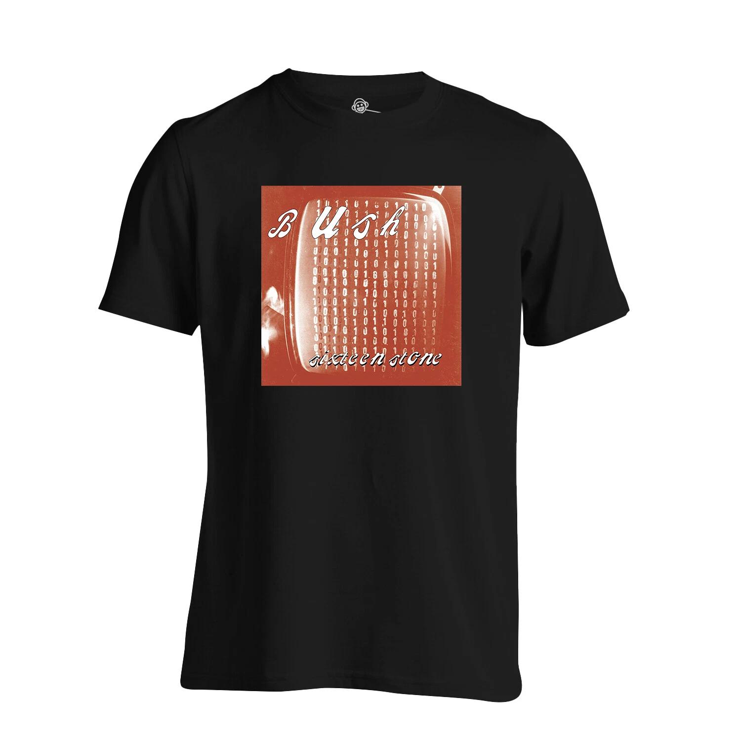 Bush T Shirt Sixteen Stone Album Cover Indie Rock Pop Classic S