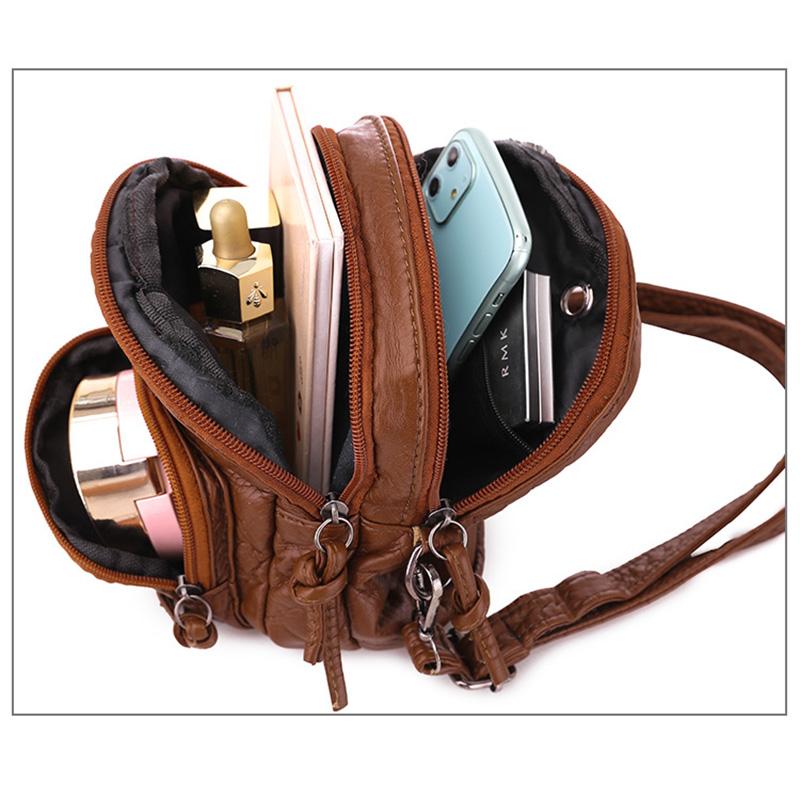 Mote Sommer Designer Dame Høykvalitets Liten Crossbody Bag Mykt PU-skinn Dame Skuldervesker Messenger Bag Uformelt kvinnelige håndvesker