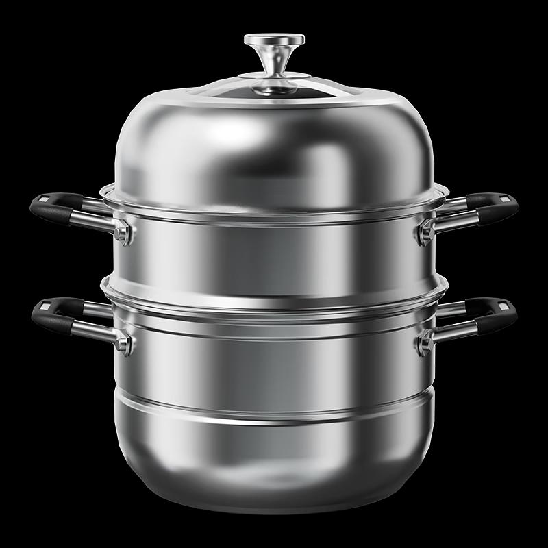 KSISE 3-Layer 30cm Multi-functional Steamer Pot