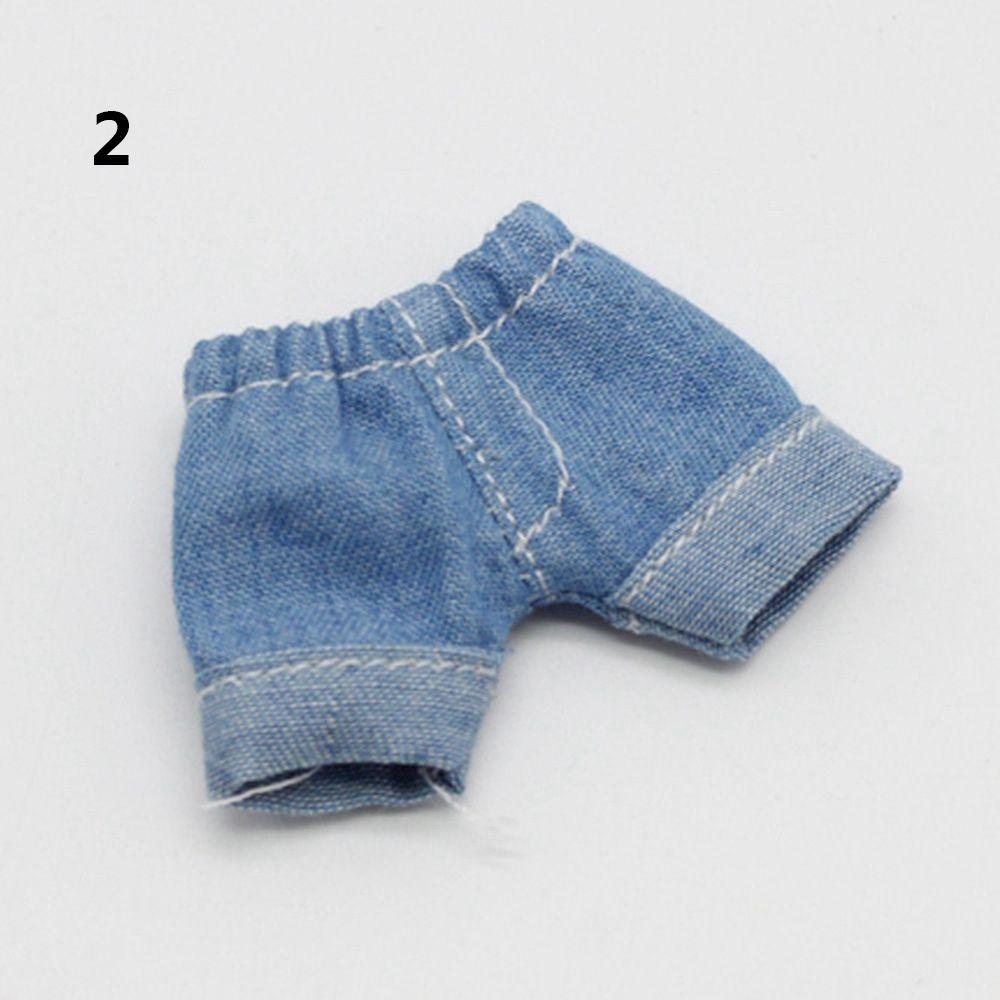 High Quality Casual Wears Kids Toys Dolls Trousers Denim Jeans Doll Short Pants Clothes Accessories