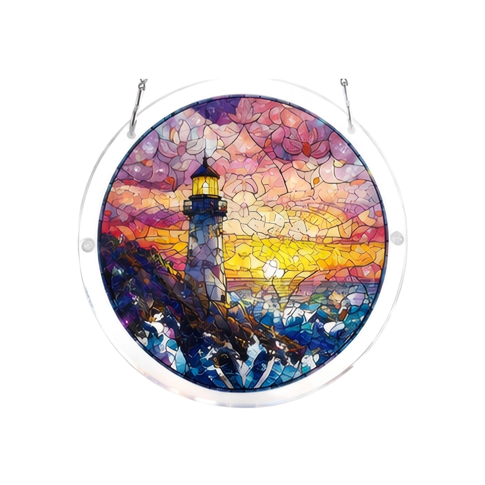 

Acrylic Puzzle Window Hanging, Colorful Sunrise Sun Catchers Panel SunCatchers Puzzles Decor For Birthday Women, Men, Wife, Aunt, And Mom One Size