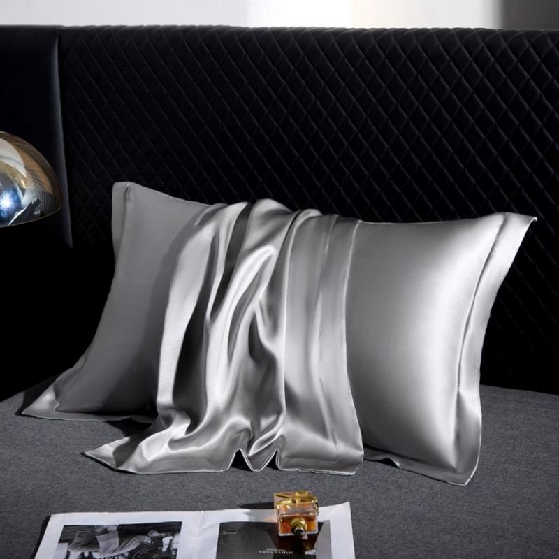 100% Maulbeerseide Luxus Natürliche Schwere Reine Seide Kissenbezug Sommer Kühle Seide Kühlendes Kissenhandtuch Kissenbezug Einzel Doppel
