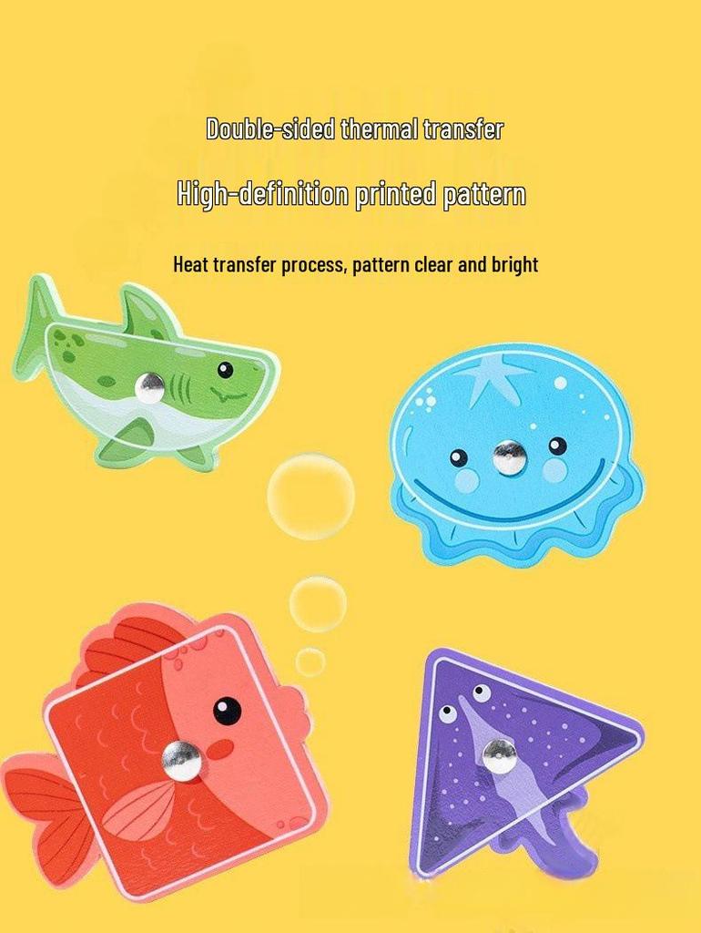 Magnetic Wooden Fishing Game for Toddlers: Colorful Educational Floor Mat for Kids & Parents