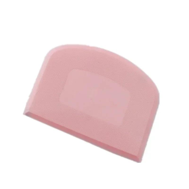 

Силиконовые формочки для теста, Нож для теста, Мягкий скребок для торта, Лопатка, Инструмент для выпечки, Кухонные аксессуары, Двусторонний режущий нож розовый