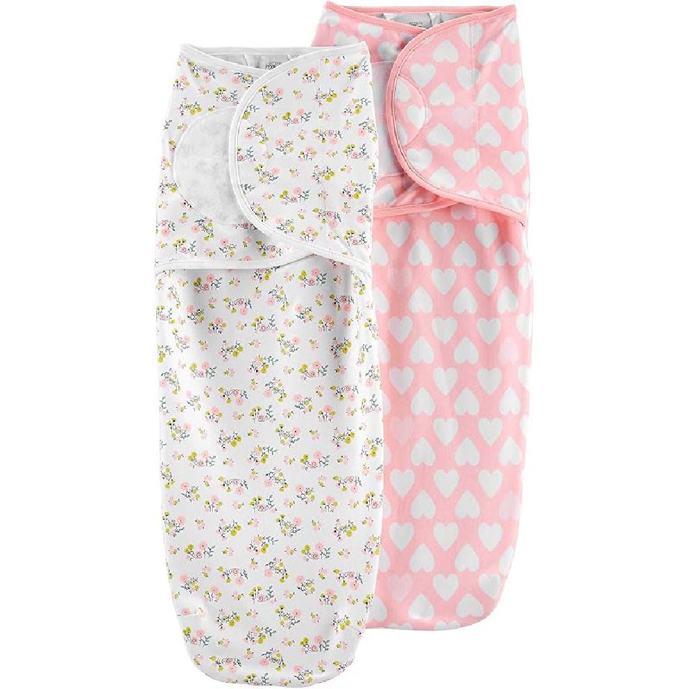 Simple Joys by Carter s Girls  3-Pack Cotton Swaddle Blankets Small