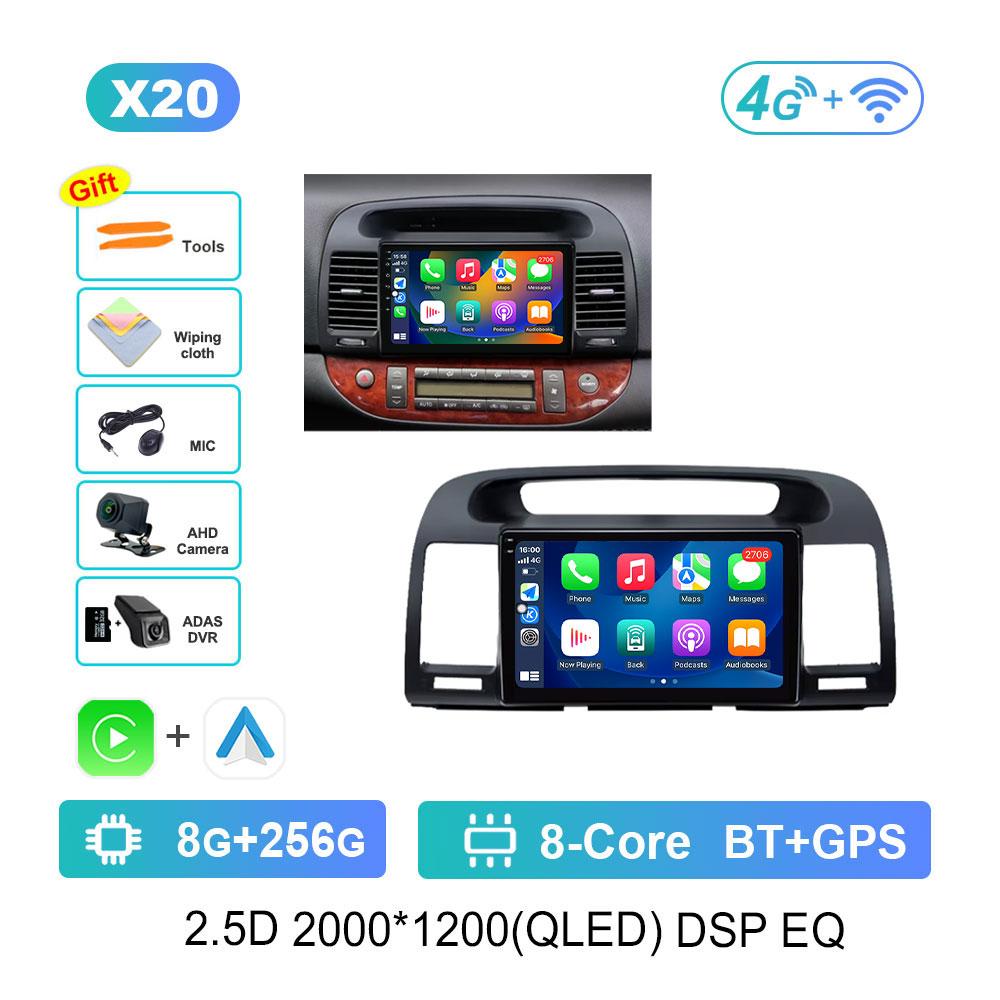 Radio Auto Android 14 Sistem Inteligent Pentru Toyota Camry 5 XV 30 2001 - 2006 Player Multimedia Navigație GPS DSP Stereo